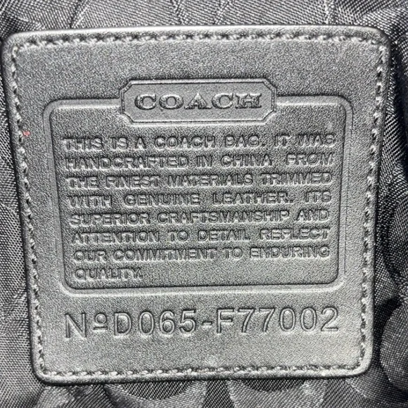 Coach 2006 black nylon and leather weekend/carry-on bag EUC - Picture 14 of 15